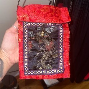 Small vintage material crossbody